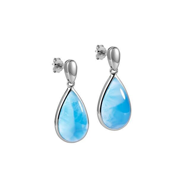 925 Larimar Tear drop Earring