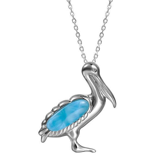 925 Pelican Larimar Neacklace
