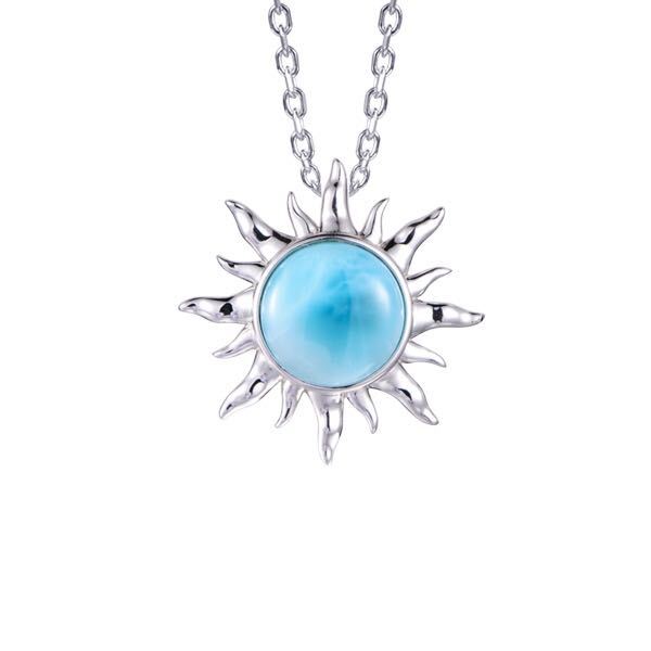 925 Sun Larimar Neacklace