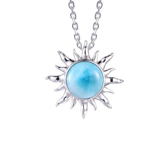 925 Sun Larimar Neacklace
