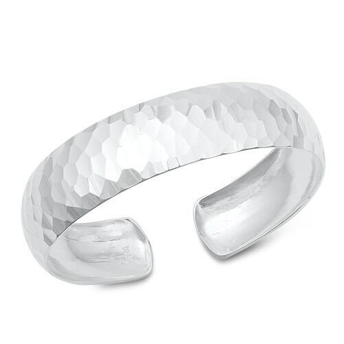 925 Hammered Bangle Bracelet