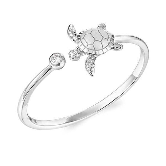 925 Turtle Bangle Bracelet