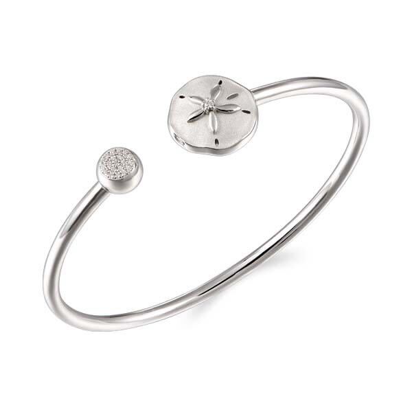 925 Sand Dollar Bangle Bracelet