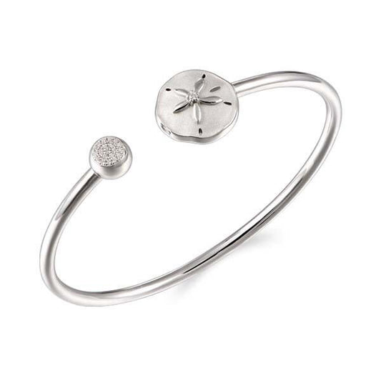 925 Sand Dollar Bangle Bracelet