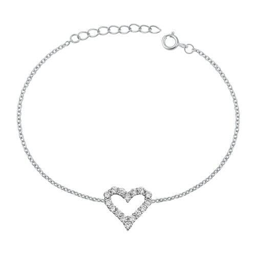 925 Heart Bracelets