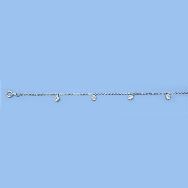 925 CZ Dagling Anklet