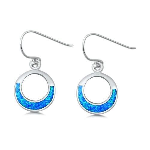 925 Silver with Blue Opal