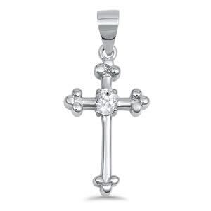 925 Silver with CZ Cross Pendant