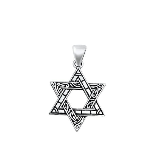 925 Silver Star of David Pendant