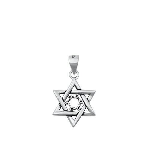 925 Silver Star of David Pendant