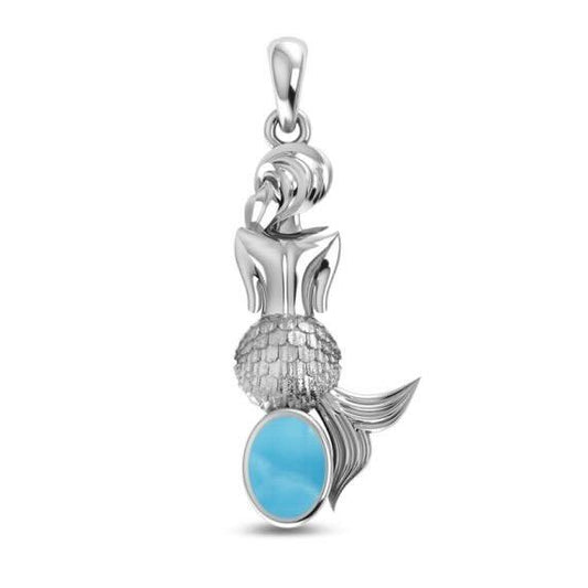 Larimar Mermaid Pendant