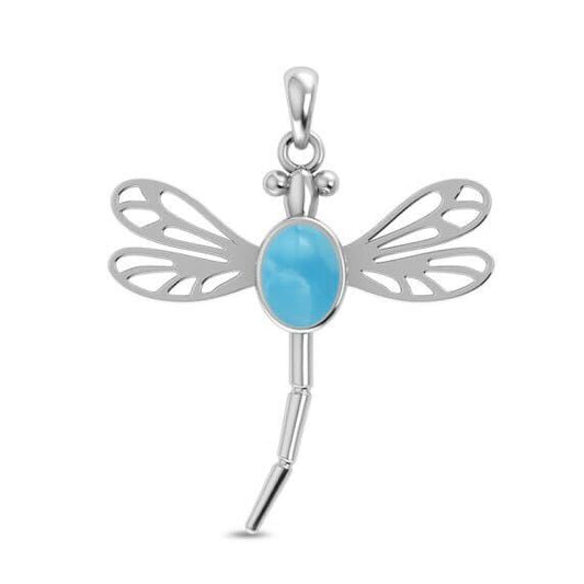 Larimar Dargonfly Pendant