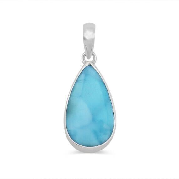 Tear Drop Larimar Pendant