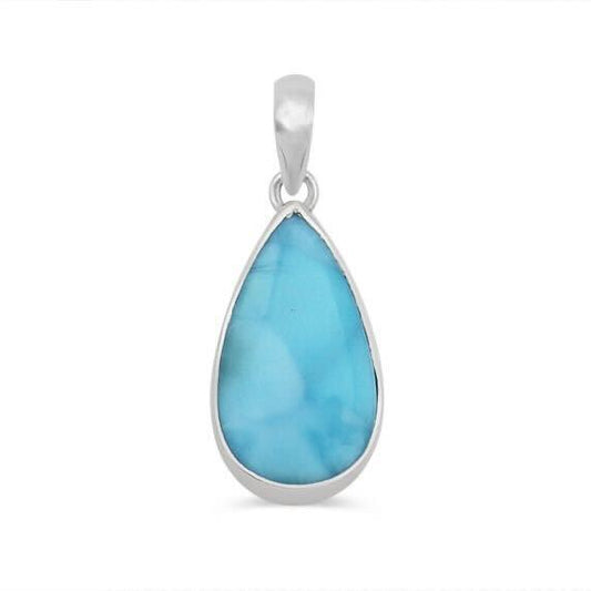Tear Drop Larimar Pendant