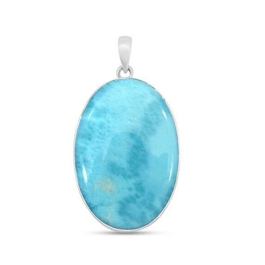 Oval Larimar Pendant