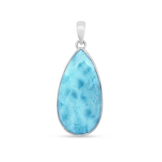 Tear Drop Larimar Pendant
