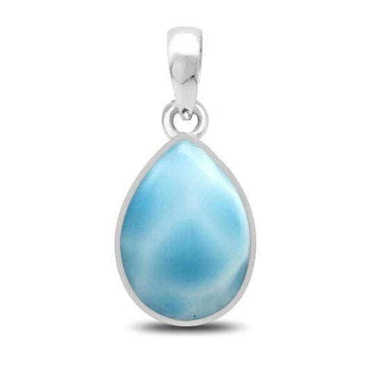 Tear Drop Larimar Pendant