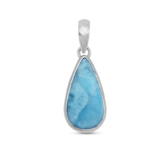 Tear Drop Larimar Pendant