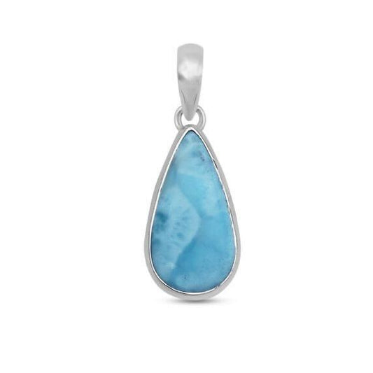 Tear Drop Larimar Pendant