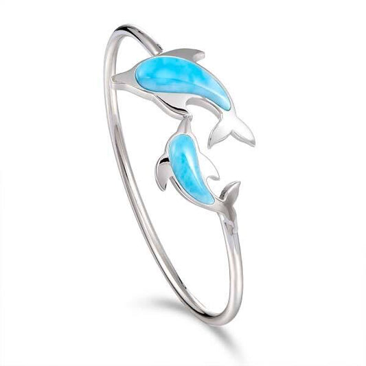 925 Larimar Dolphin Bangle
