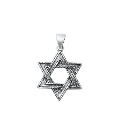 925 Silver Star of David Pendant