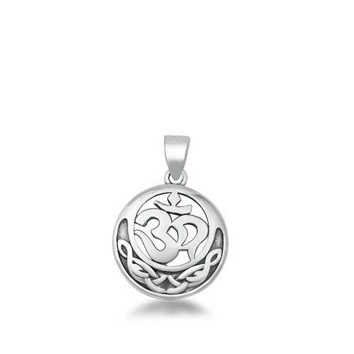 925 Silver Celtic Om Pendant