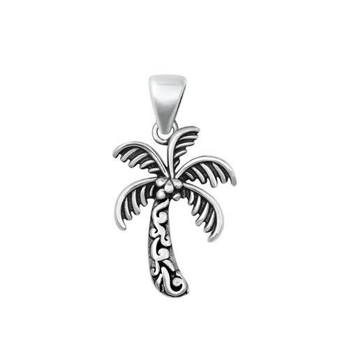 925 Silver Palm Tree Pendant