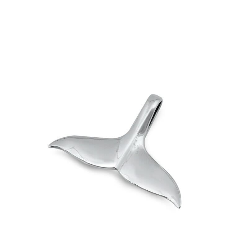 925 Silver Whale Tail Pendant
